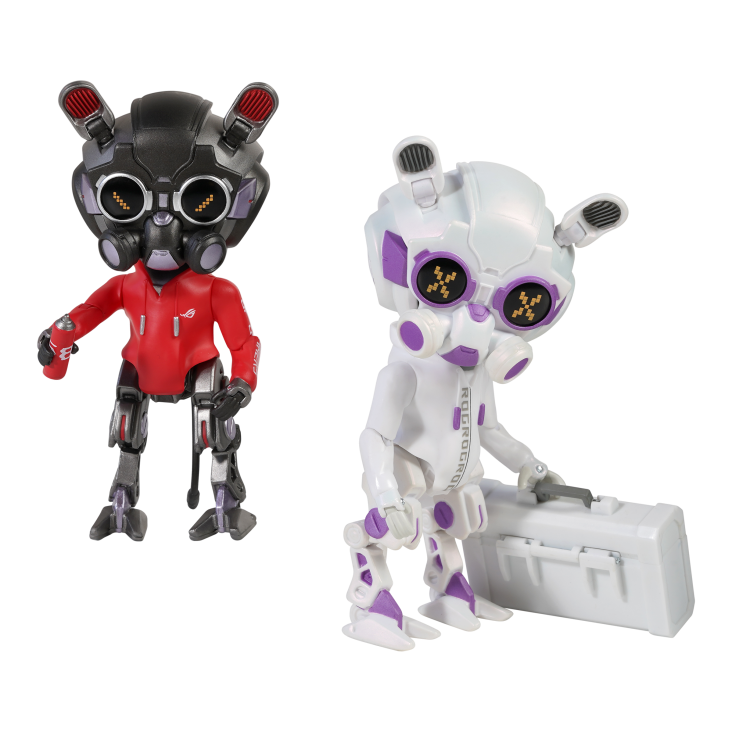 ROG OMNI Figure OG & WHITE Group Shot - Stealth Mask on