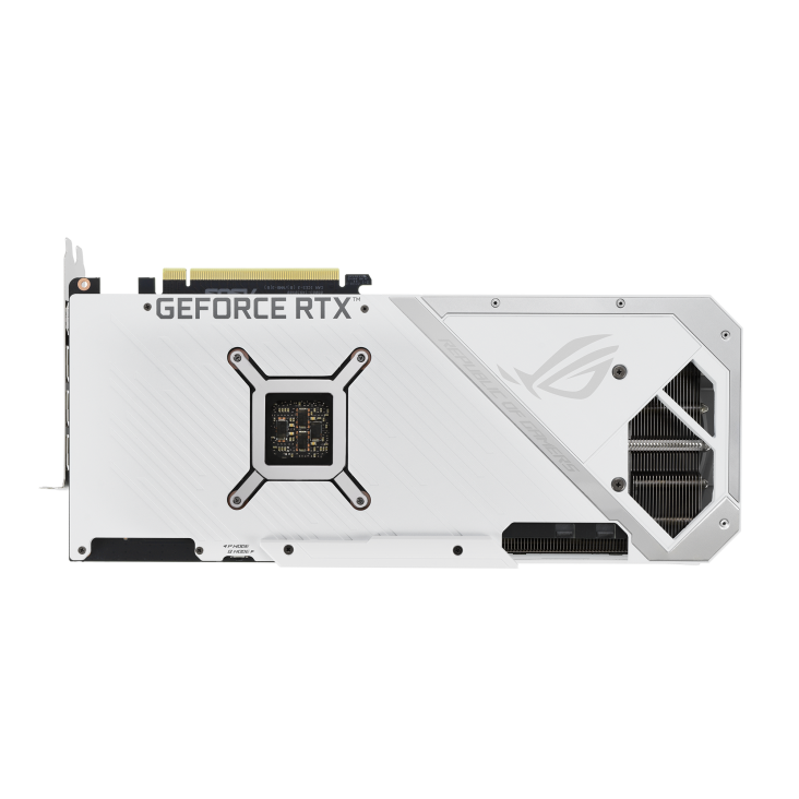 ROG-STRIX-RTX3070-O8G-WHITE-V2 graphics card, rear view