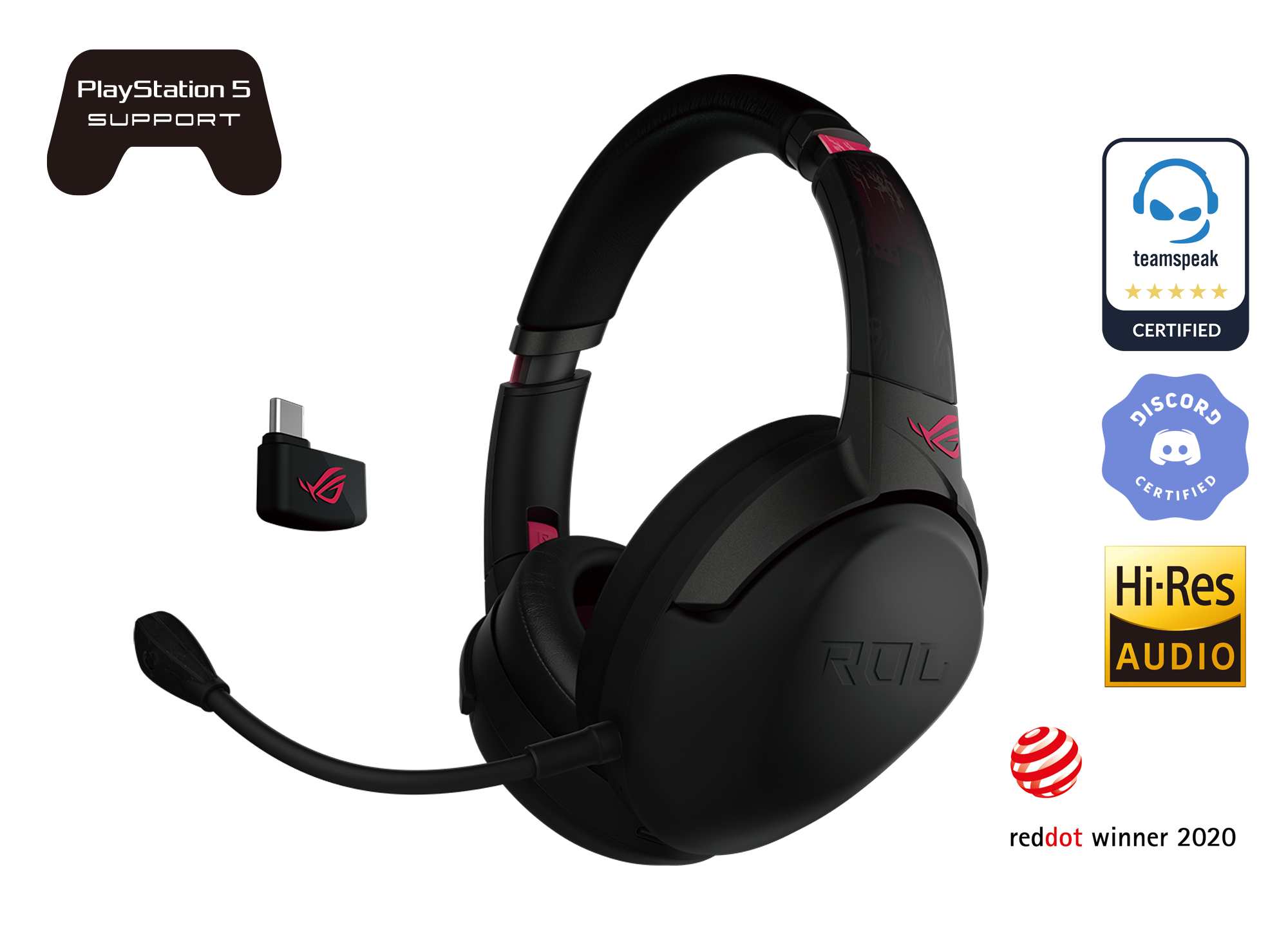 Rog Strix Go 2 4 Electro Punk 3 5mm Headsets Gaming Headsets Audio Rog Republic Of Gamers Rog Global