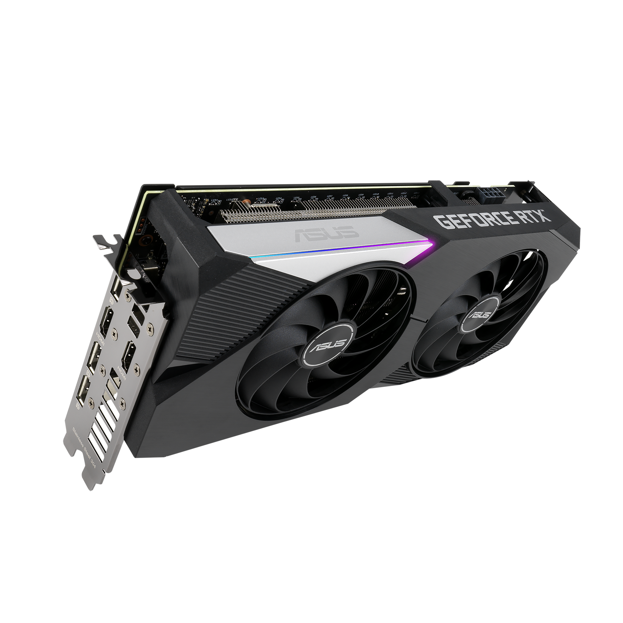 【DP/HDMI未使用】RTX 3060ti Dual OC 8GB LHR