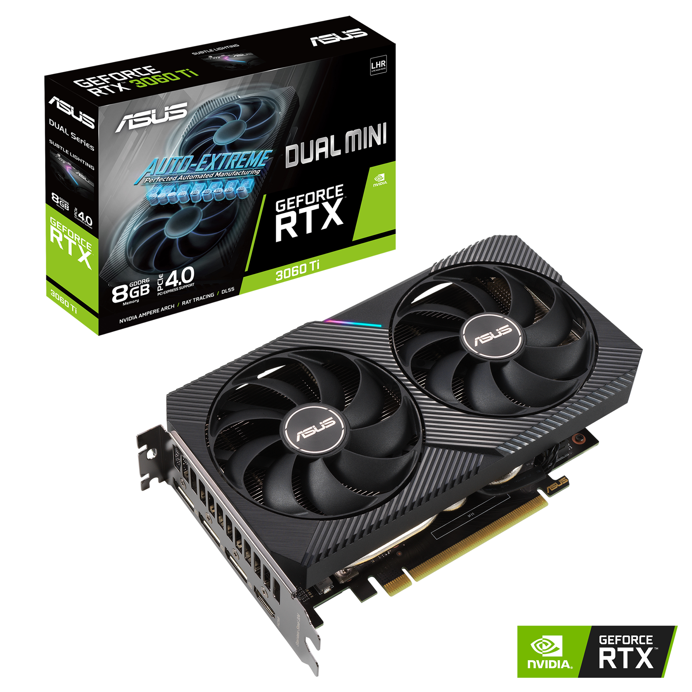 ASUS Dual GeForce RTX 3060 Ti V2 MINI 8GB GDDR6 | Graphics Cards