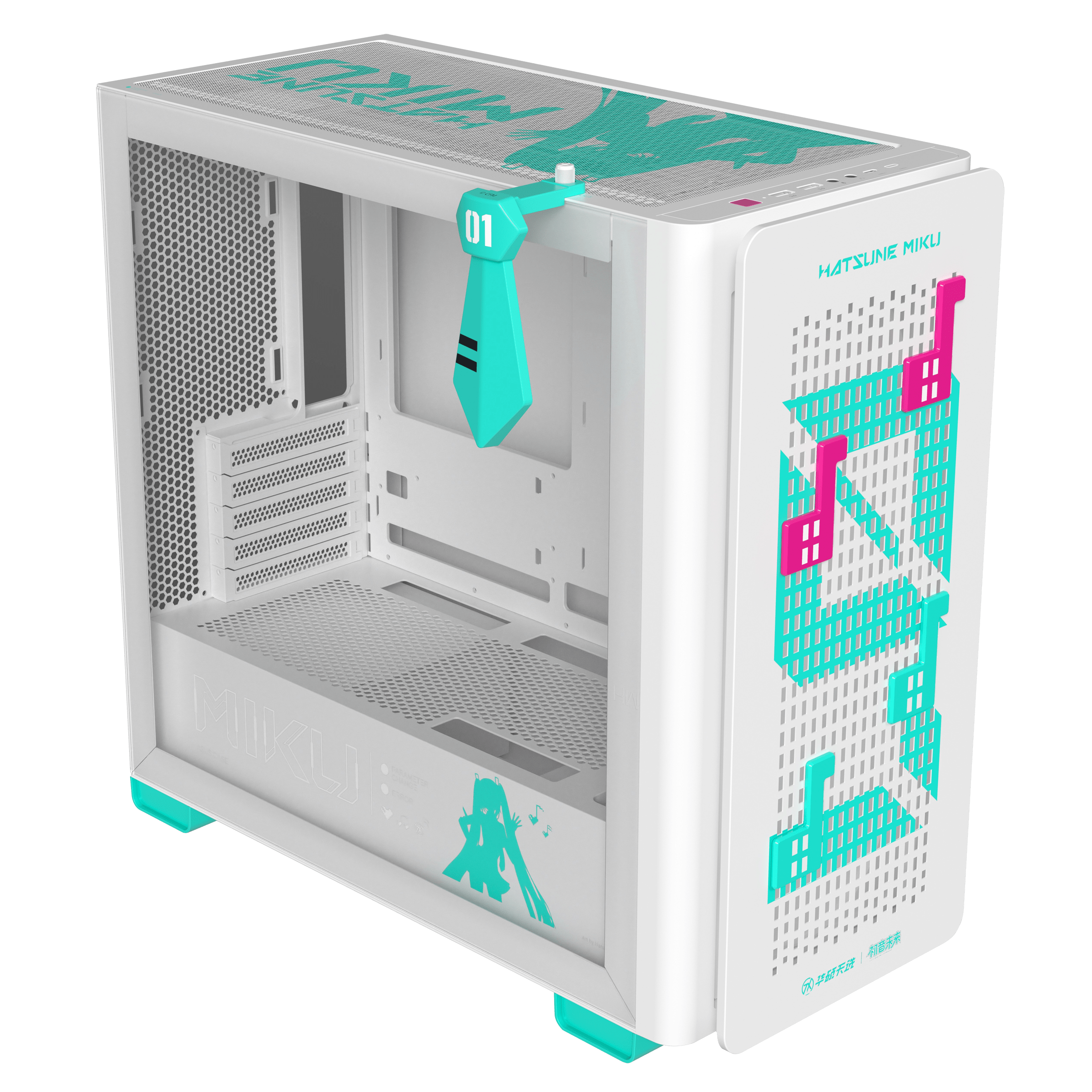 HATSUNE MIKU A23 ミニタワーPCケース ASUS A23 Hatsune Miku Edition｜Cases｜ASUS Global