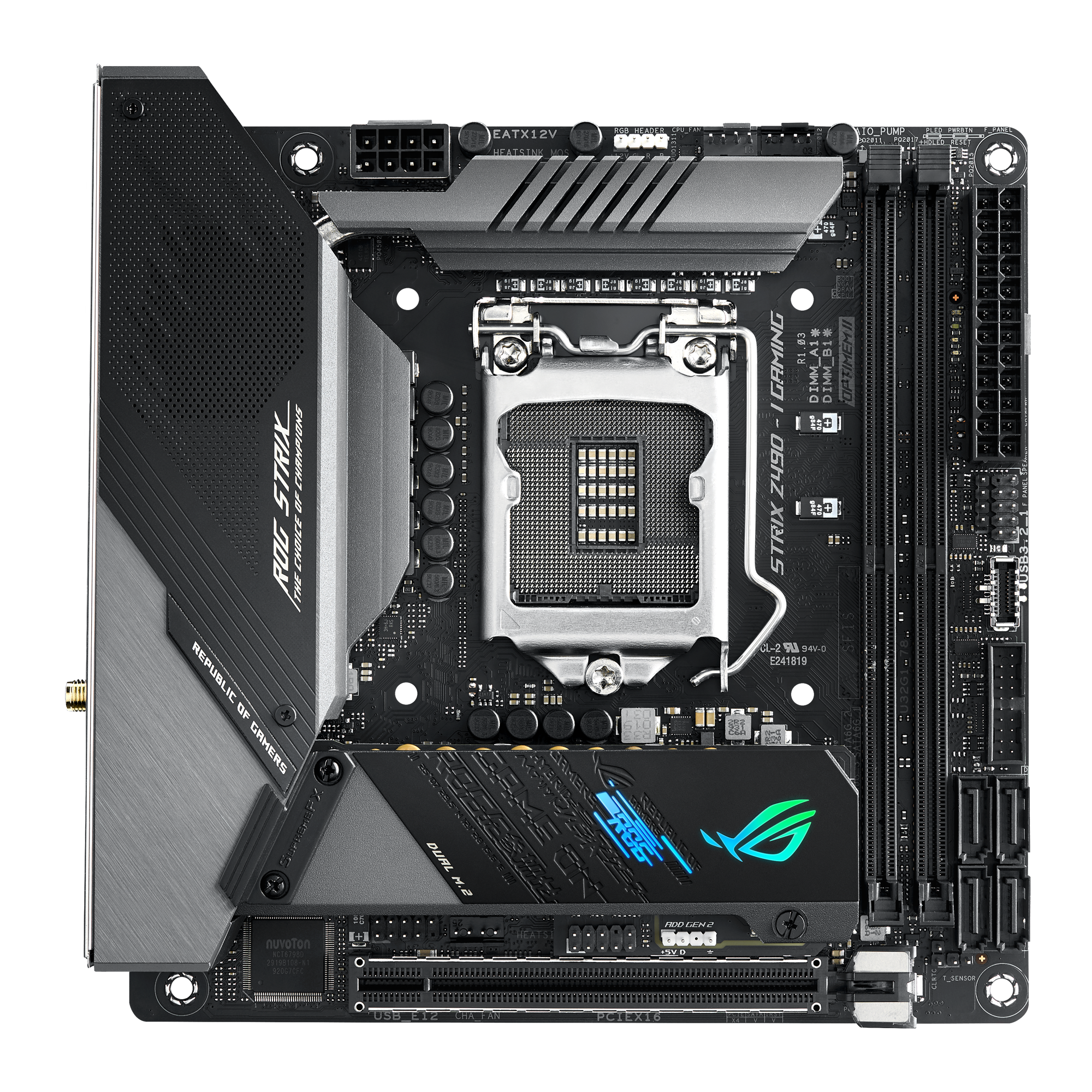 ASUS INTEL Z490 搭載 LGA1200 対応 マザーボード ROG STRIX Z490-I