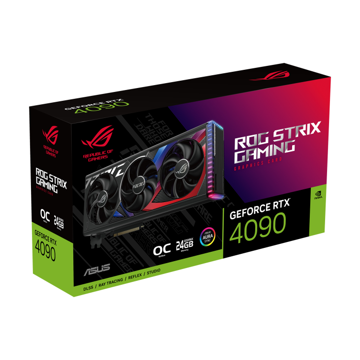 ROG Strix GeForce RTX 4090 OC Edition 24GB packaging