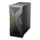The ASUS TUF T500 desktop is tilted to the left