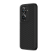 A Midnight Black Zenfone 9 in a classic black RhinoShield Case