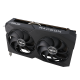 ASUS Dual Radeon RX 7600 V2 Angled forward view 