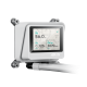 AYW Gaming LC 360 ARGB LCD  White Edition display angled view from left