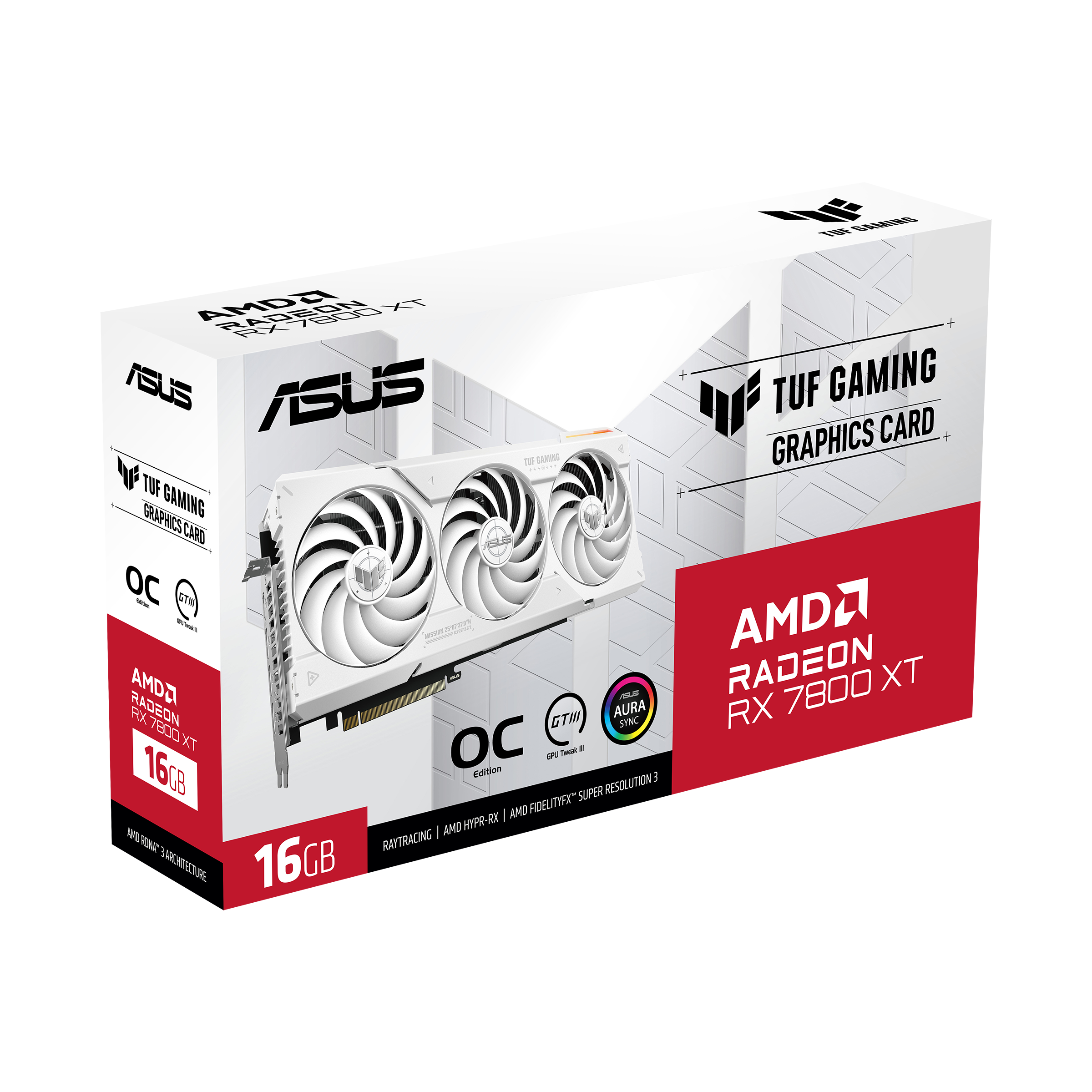 ASUS TUF Gaming Radeon RX 7800 XT White OC Edition 16GB GDDR6