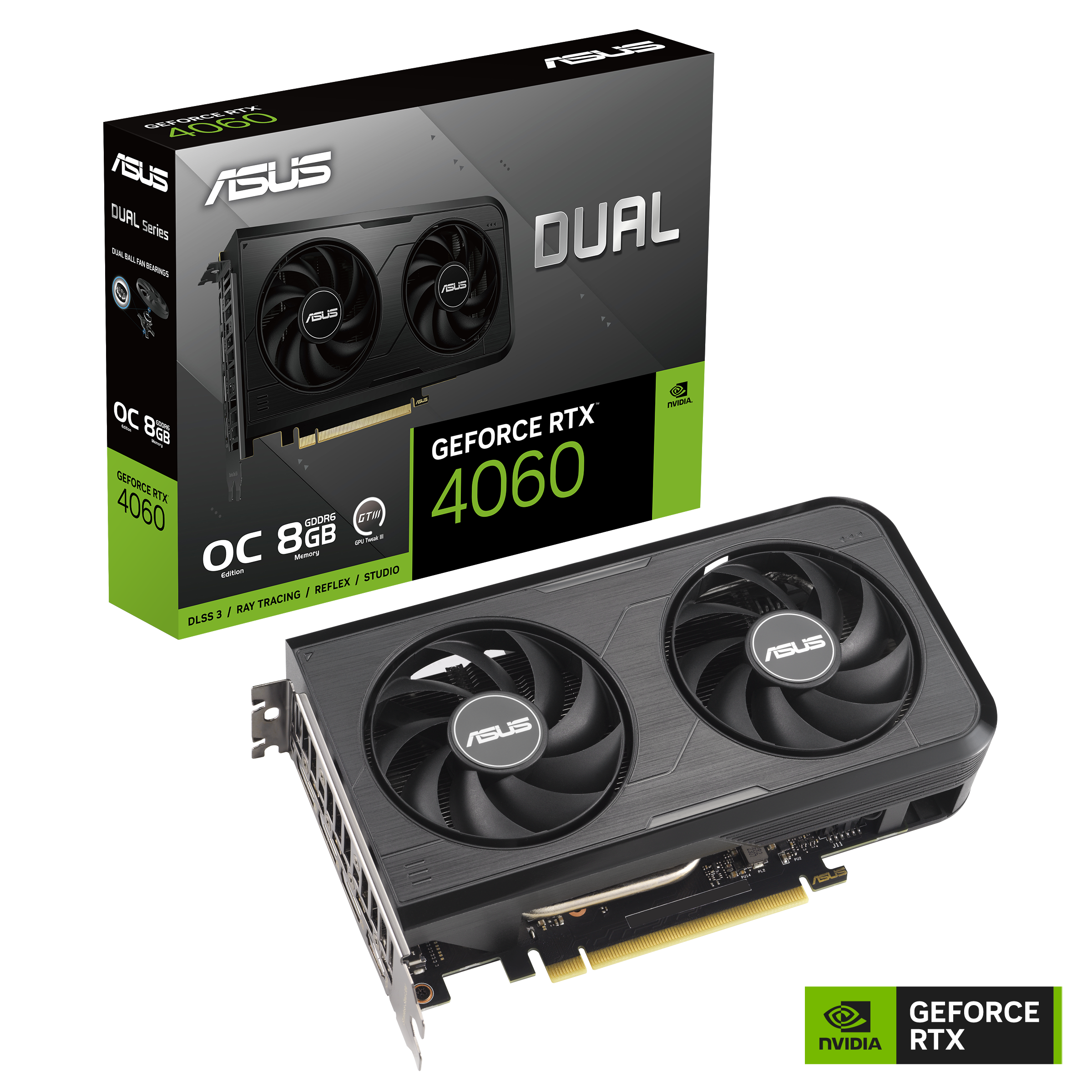 豊富な商品から Dual ASUS GeForce GDDR6 8GB Edition OC V3 4060 RTX™ その他