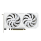Front side of the ASUS Dual GeForce RTX 3060 Ti White edition graphics card