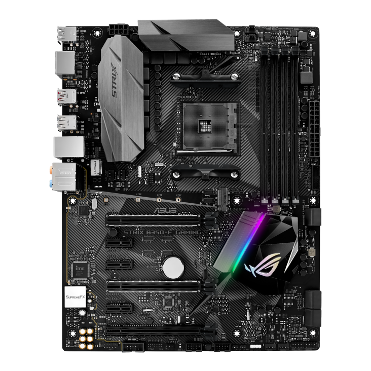 ROG STRIX B350-F GAMING front view