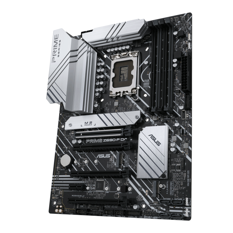 PRIME Z690-P D4-CSM motherboard, left side view