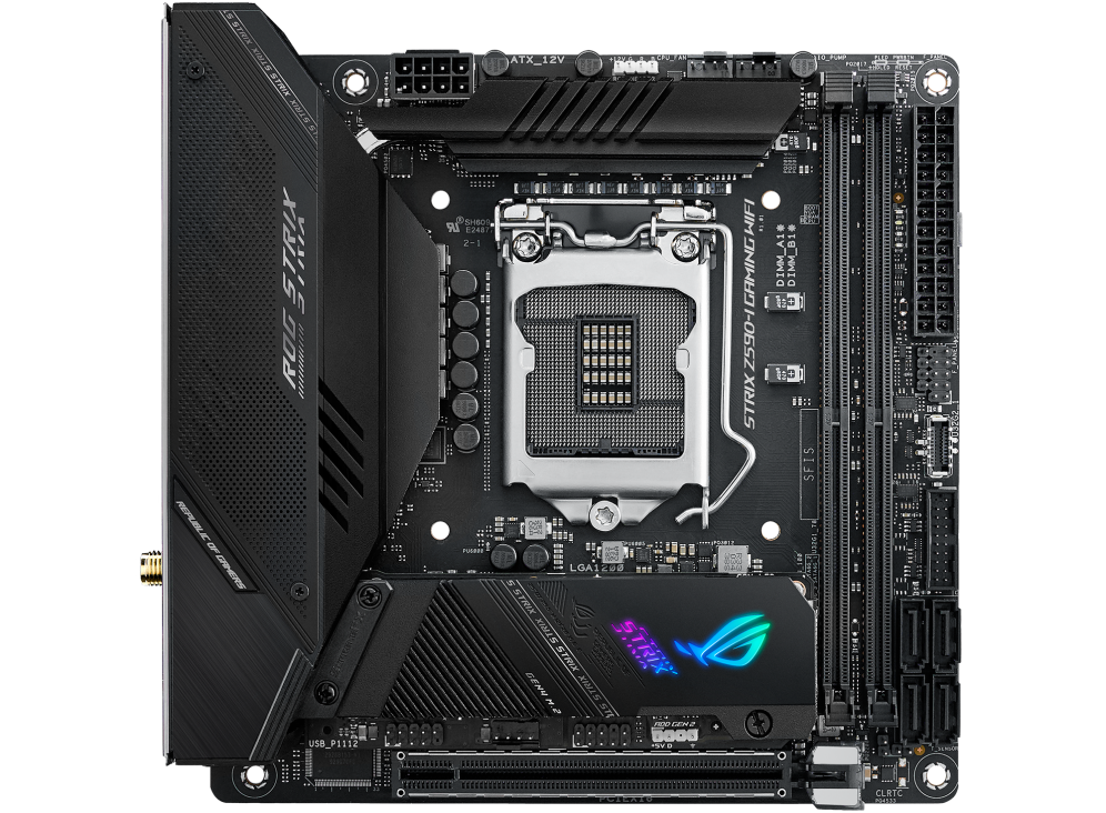 ROG STRIX Z590-I GAMING WIFI front view