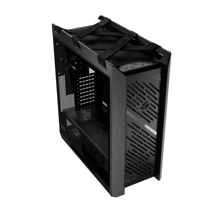 ROG Strix Helios II Black angled top-side view