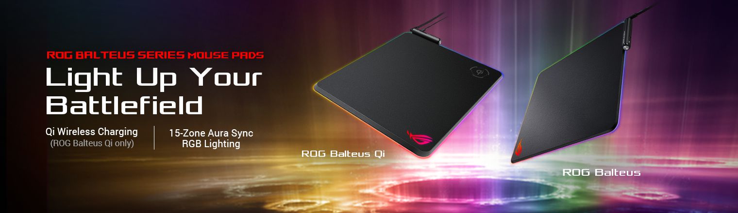 ROG Balteus Qi gaming mouse pad product photo