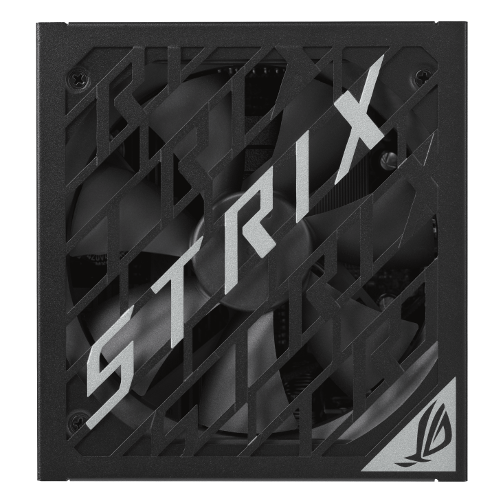 Top side of ROG Strix 1200W Platinum focus on fan