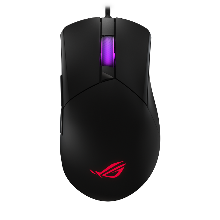ROG Gladius III Core_Main – Direct top-down view of the ROG Gladius III Core.