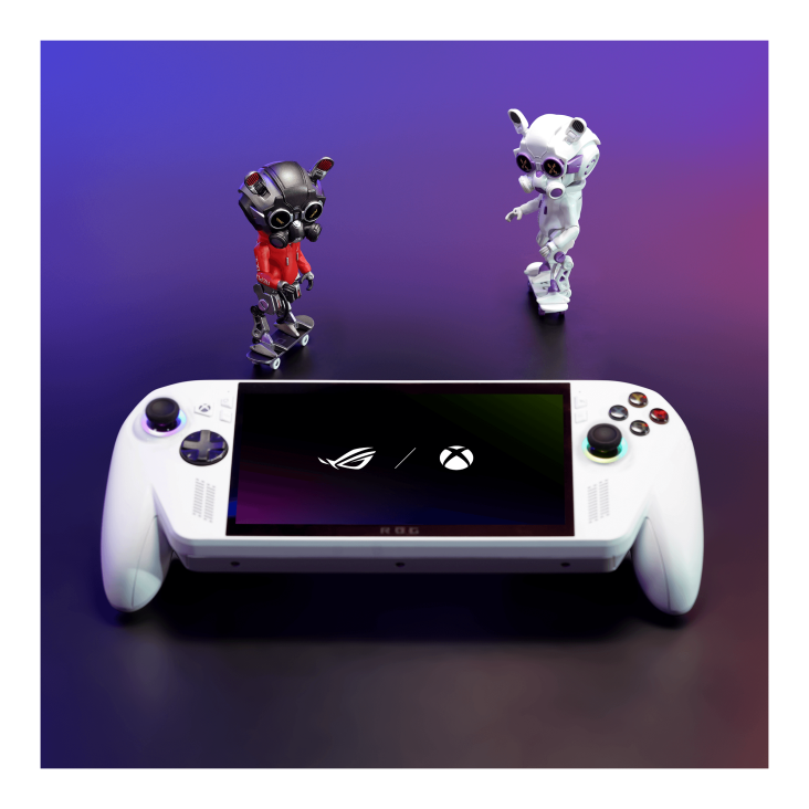 ROG OMNI Figure OG & WHITE  racing for ROG Xbox Ally