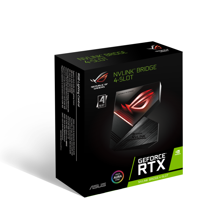 ROG NVLink Bridge packaging