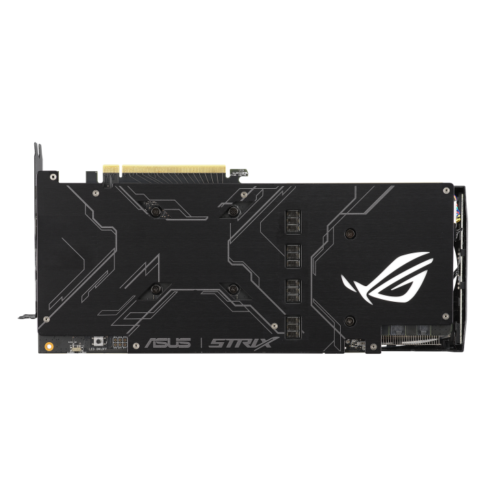 ROG-STRIX-RTX2070-O8G-GAMING graphics card, rear view
