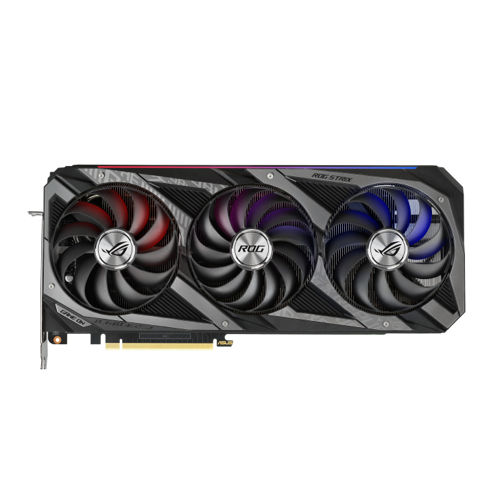 ROG-STRIX-RTX3080-O10G-V2-GAMING graphics card, front view