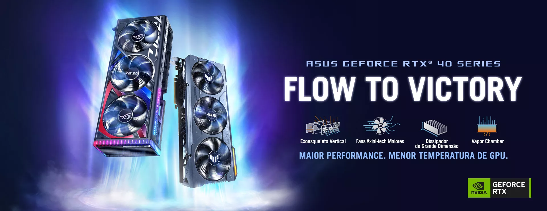 ROG Strix and TUF Gaming GeForce RTX 40 Series Cards.