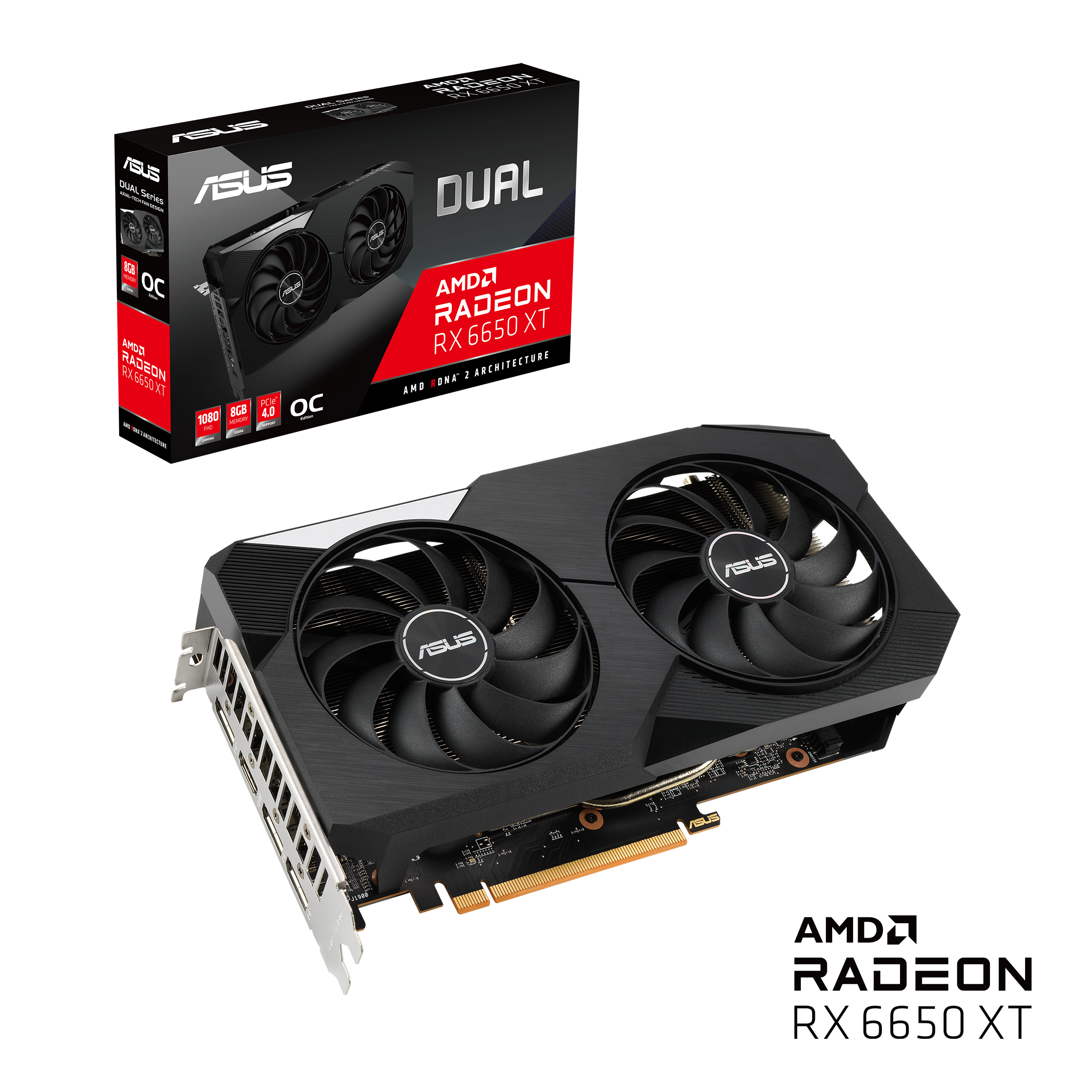 ASUS Dual Radeon™ RX 6650 XT OC Edition 8GB GDDR6 | グラフィック