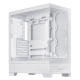ASUS A31 White 45 degree shot showing the front and left side panel 