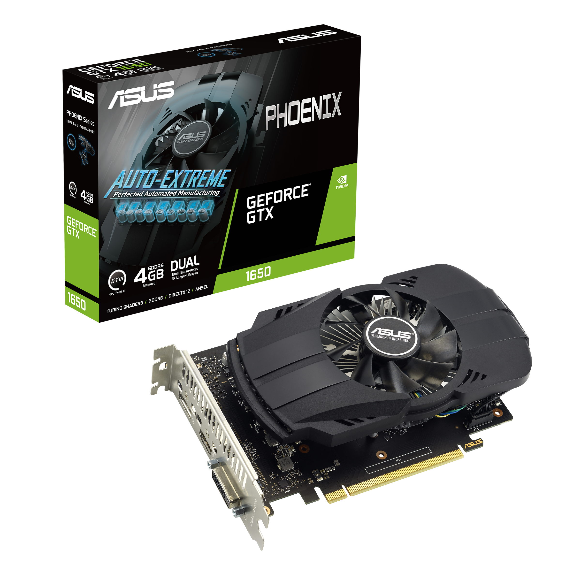 ASUS Phoenix GeForce® GTX 1650 EVO 4GB GDDR6 | Graphics Card