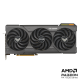 Front view of the TUF Gaming AMD Radeon RX 7900 GRE OC Edition graphics card with AMD logo