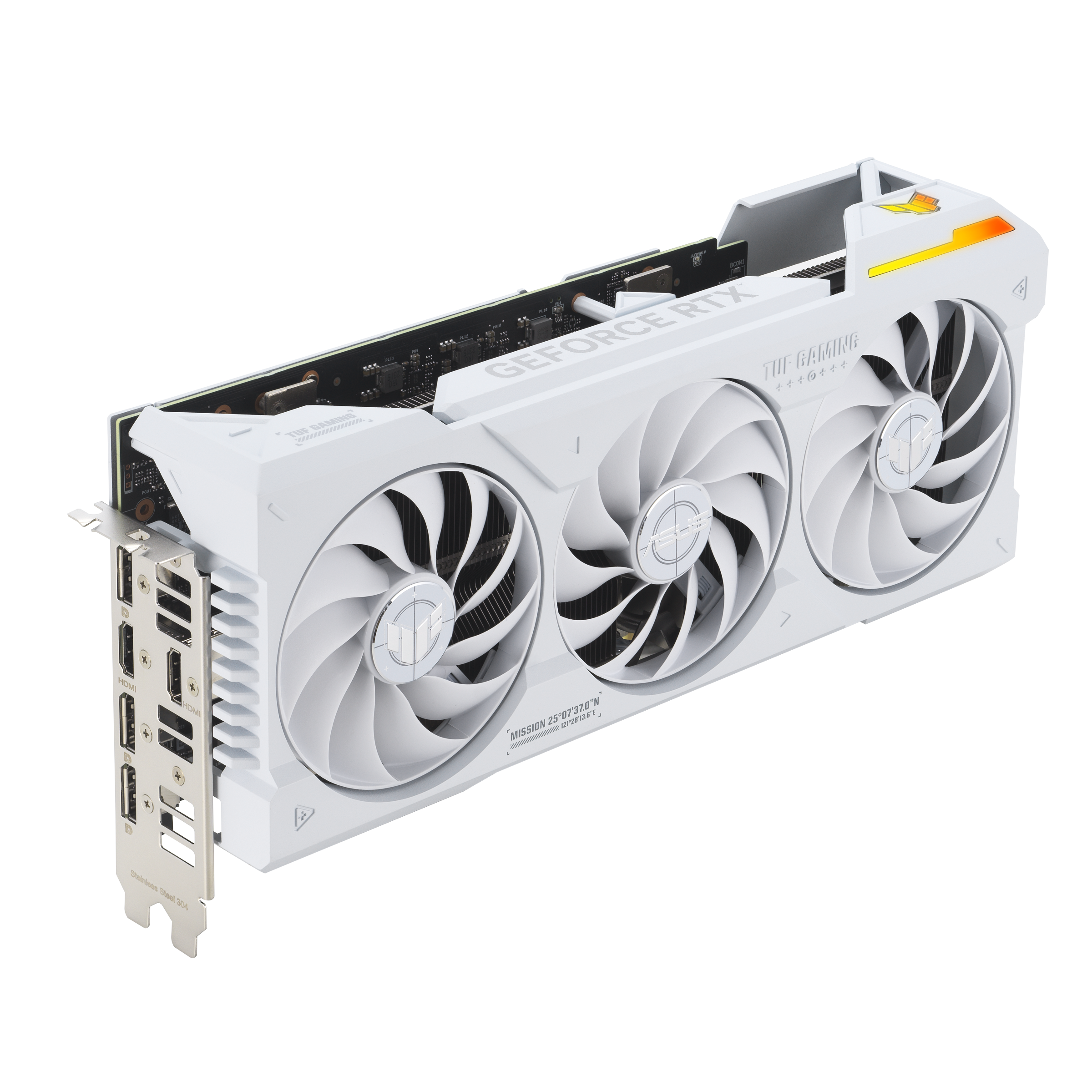 ASUS TUF Gaming GeForce RTX™ 4070 Ti SUPER BTF White Edition