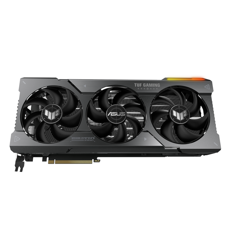 Front side of the TUF Gaming RX 7900 XTX graphics card