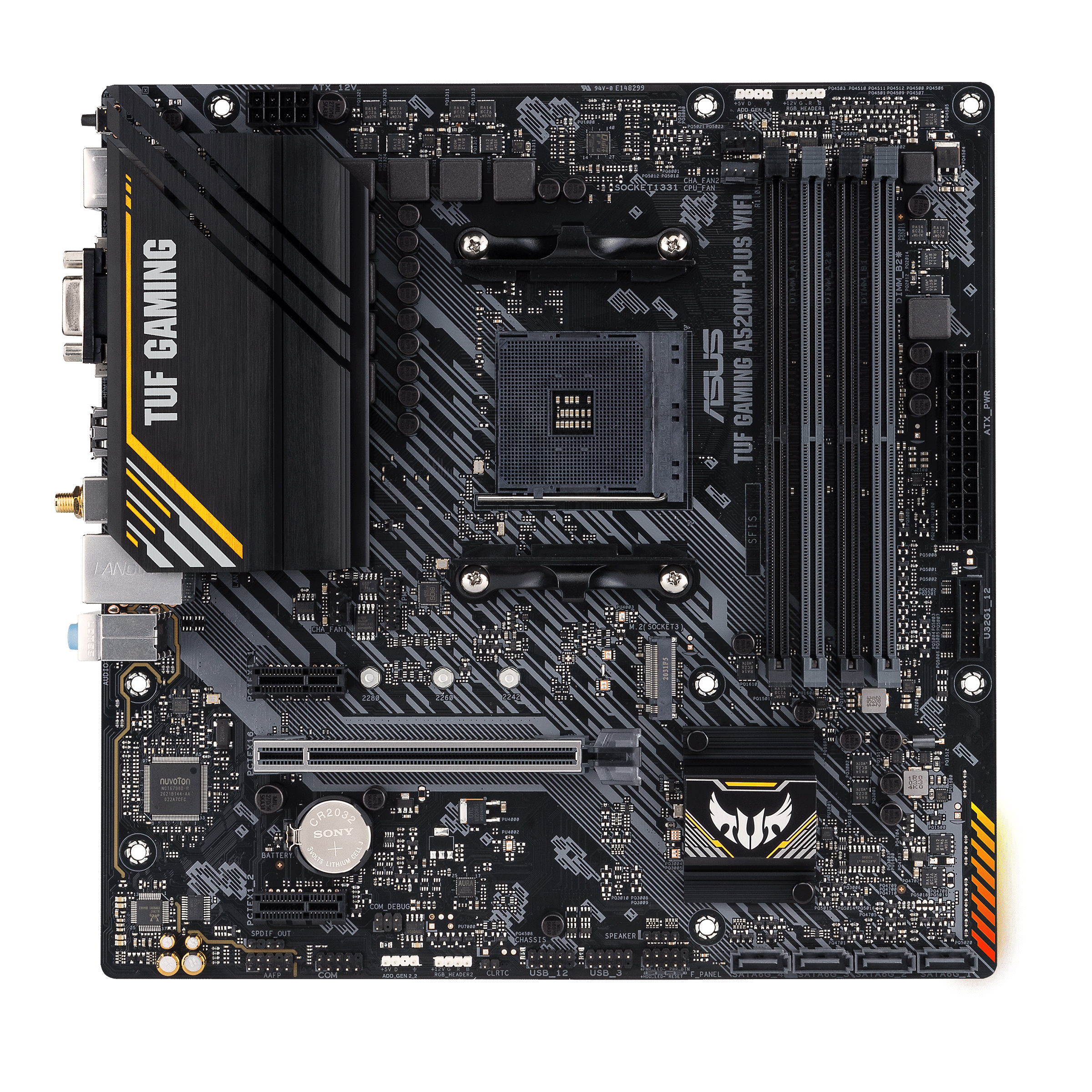 ASUS PRIME A520M-A II Carte mère AMD A520 Ryzen AM4 micro ATX (M.2, DP,  HDMI,D-Sub, SATA 6 Gbps, USB 3.2 Gen 1, Aura Sync RGB)