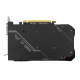ASUS TUF Gaming GeForce GTX 1650 V2 OC Edition 4GB GDDR6 graphics card, rear view