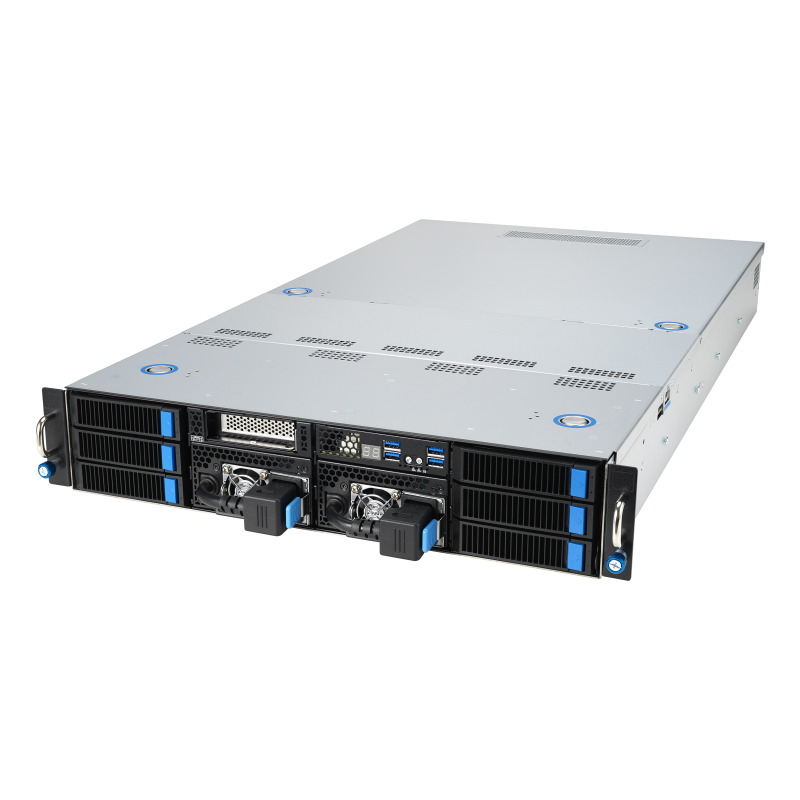ESC4000-E11 server, left side view