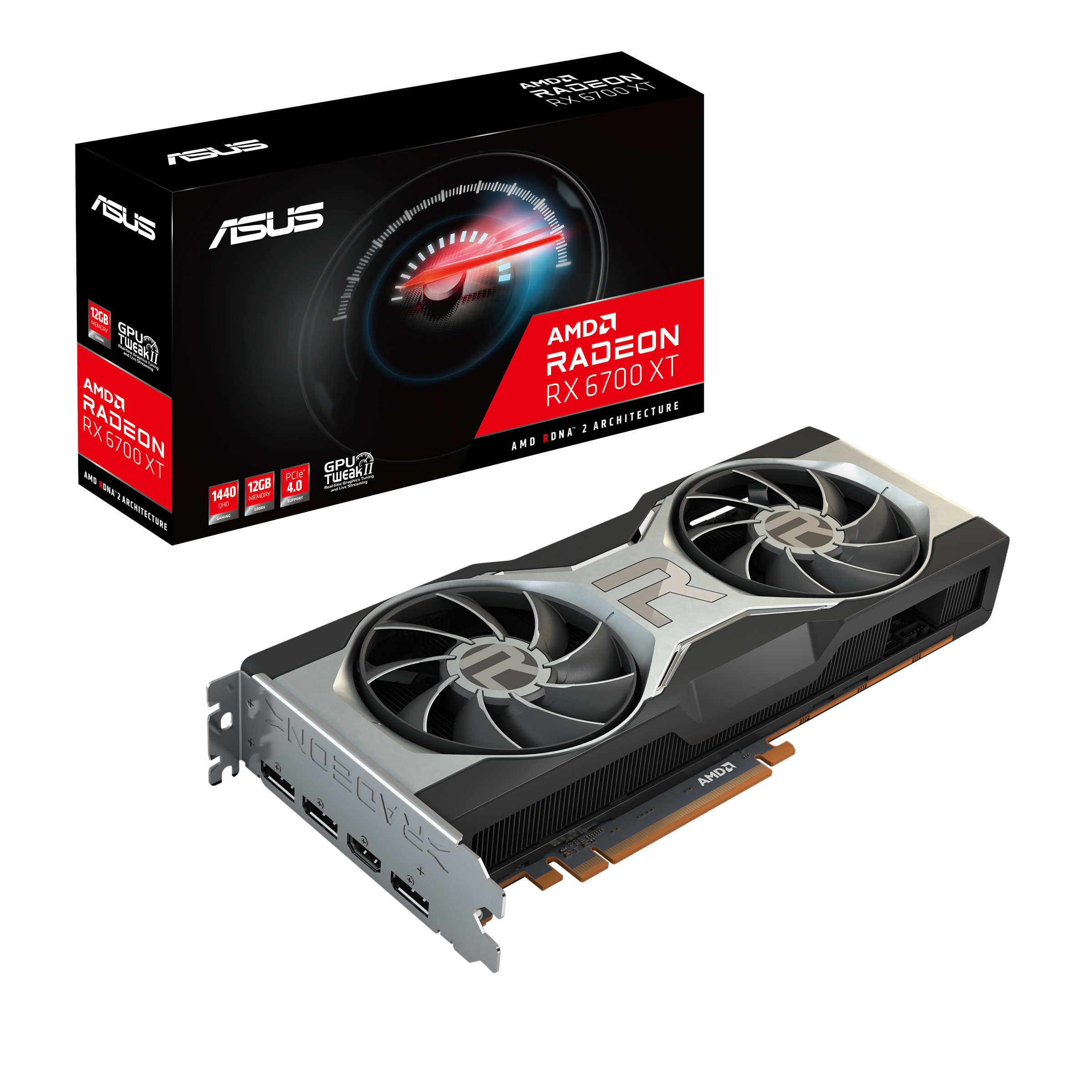AMD ASUS TUF GAMING Radeon RX 6700 XT OC 12 GB Graphics Card (TUF-RX6700XT-O12G-GAMING)  - US