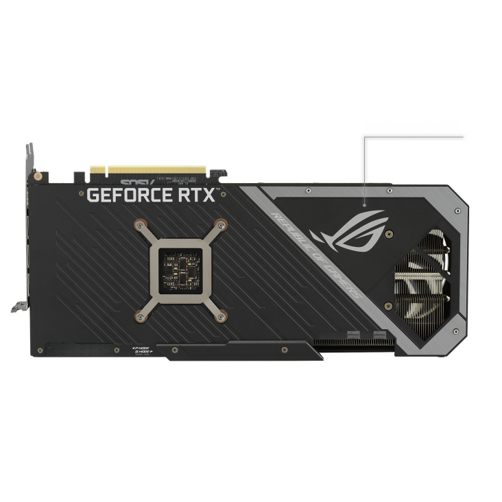 ROG-STRIX-RTX3070-8G-GAMING graphics card, rear view