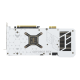 TUF Gaming GeForce RTX 4070 Ti SUPER BTF white graphics card rear view 