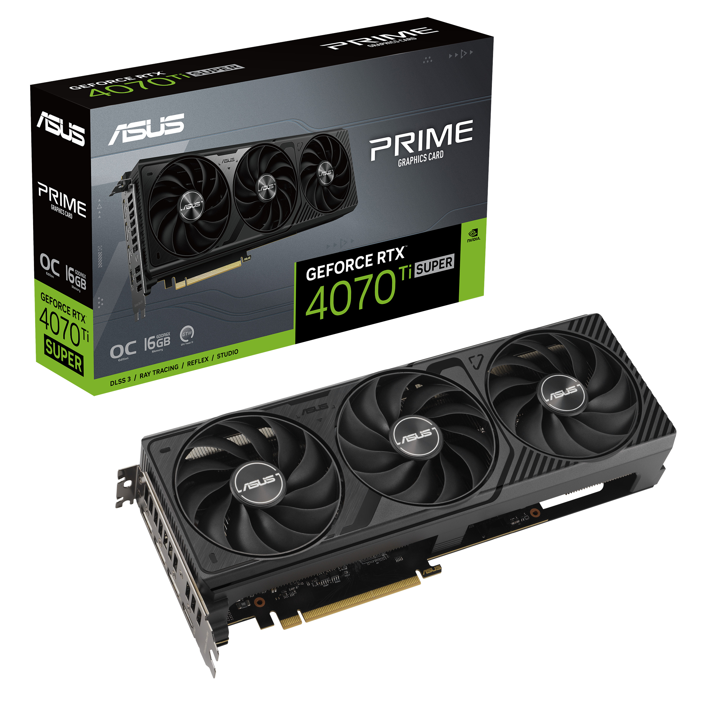 ASUS Prime GeForce RTX™ 4070 Ti SUPER OC Edition 16GB GDDR6X ASUS Prime GeForce RTX™ 4070 Ti SUPER OC Edition 16GB GDDR6X