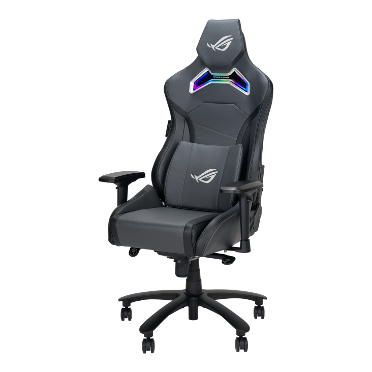 ROG Chariot X Gaming Chair_ left-oblique view in Grey
