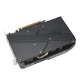 ASUS Dual Radeon RX 7600 V2 top-down view with rear view