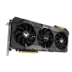 TUF Gaming GeForce RTX 3080 Ti OC Edition graphics card, angled bottom up view