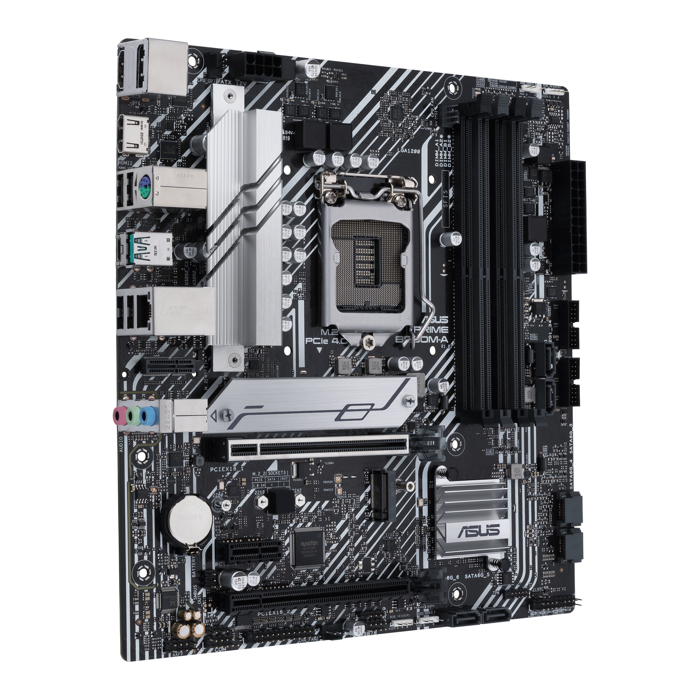 ASUS Prime B560M-A LGA 1200 (Intel 11th/10th Gen) micro ATX motherboard  (PCIe 4.0 2x M.2 slots power stages Gb LAN DP dual HDMI USB 3.2 Gen 