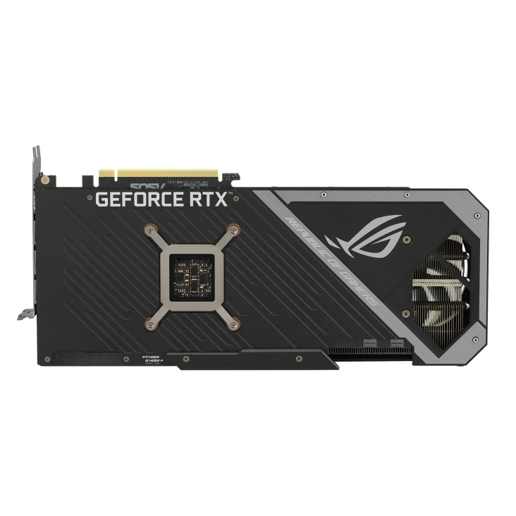 ROG-STRIX-RTX3060TI-8G-V2-GAMING graphics card, rear view