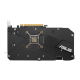 ASUS Dual AMD Radeon RX 6600 graphics card, rear view 