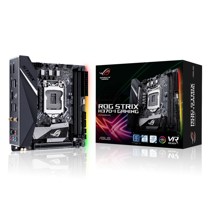 ROG STRIX H370-I GAMING with the box