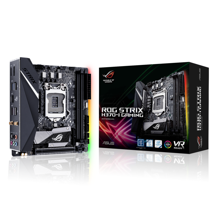 PCパーツAsus ROG STRIX H370-I GAMING マザーボード