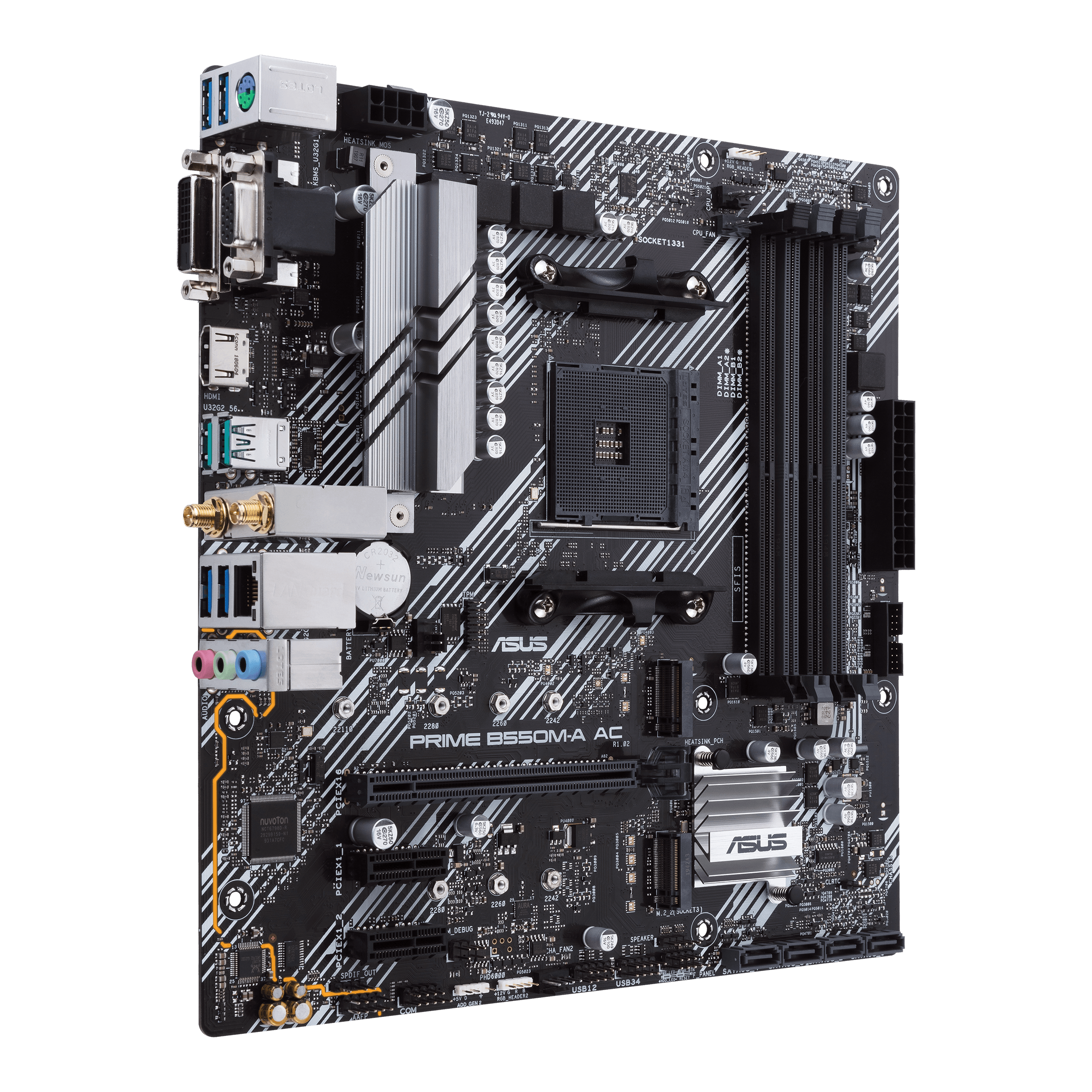 AMD Ryzen 5 5600X 3.7 GHz Six-Core AM4 Processor & ASUS PRIME B550M-A/CSM  Micro-ATX Motherboard Kit