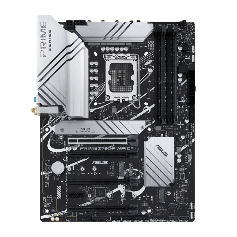 PRIME Z790-P WIFI D4-CSM motherboard, front view 